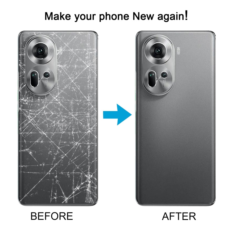 Couvercle arrière de batterie d'origine mondiale pour OPPO Reno11, avec couvercle d'objectif d'appareil photo