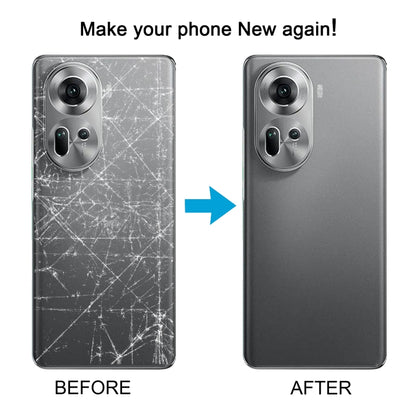 Couvercle arrière de batterie d'origine mondiale pour OPPO Reno11, avec couvercle d'objectif d'appareil photo