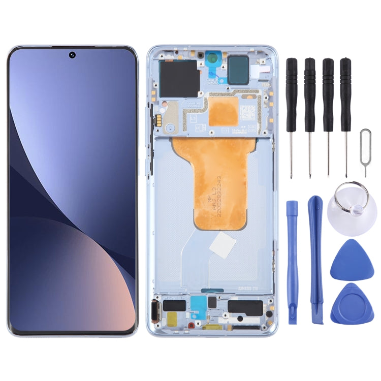 Pour Xiaomi 12 Original AMOLED matériel LCD écran numériseur assemblage complet avec cadre