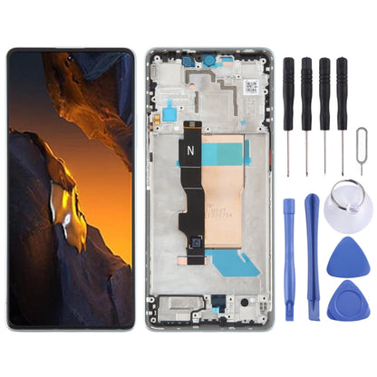 Pour Xiaomi Poco F5 Original AMOLED matériel LCD écran numériseur assemblage complet avec cadre
