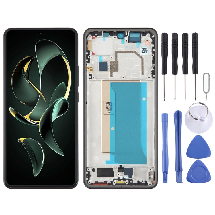 Pour Xiaomi Redmi K60 matériau AMOLED Ultra Original écran LCD numériseur assemblage complet avec cadre