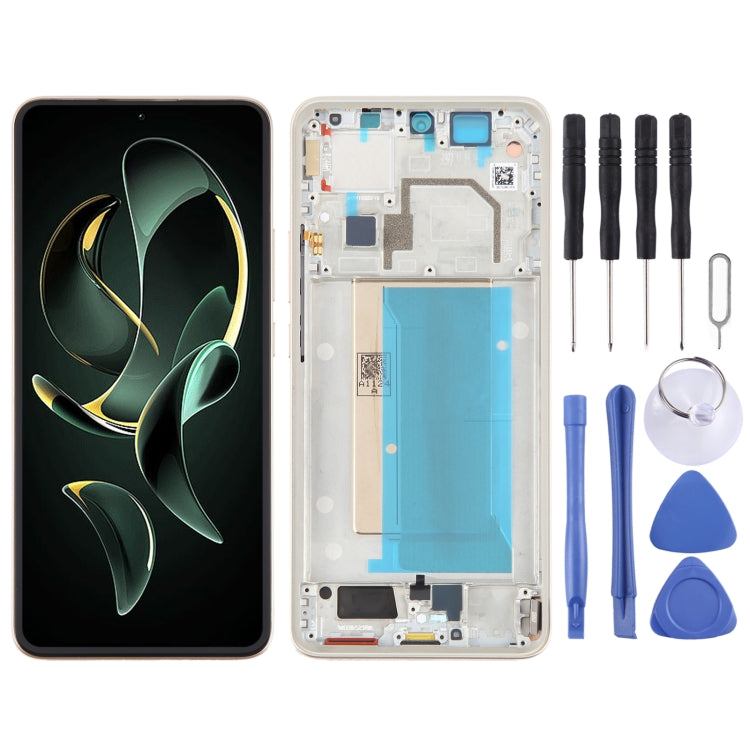 Pour Xiaomi Redmi K60 matériau AMOLED Ultra Original écran LCD numériseur assemblage complet avec cadre