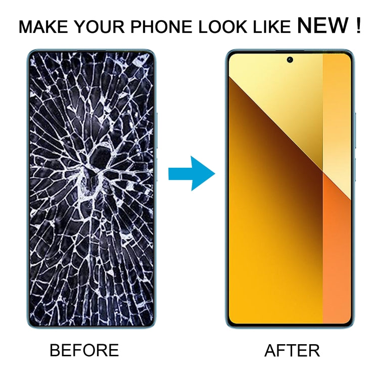 Pour Xiaomi Redmi Note 13 5G matériau AMOLED d'origine écran LCD numériseur assemblage complet avec cadre