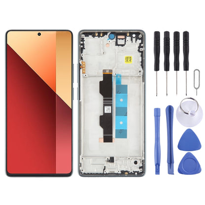 Pour Xiaomi Poco M6 Pro 4G matériau AMOLED d'origine écran LCD numériseur assemblage complet avec cadre