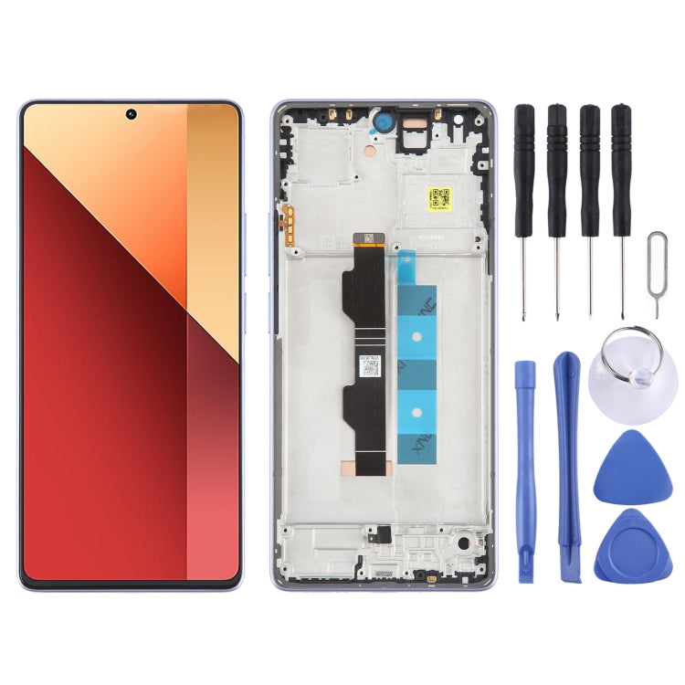Pour Xiaomi Poco M6 Pro 4G matériau AMOLED d'origine écran LCD numériseur assemblage complet avec cadre