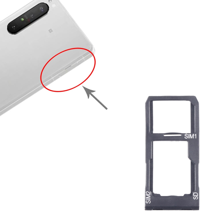Pour Sony Xperia 5 II Tiroir de carte SIM d'origine + Tiroir de carte SIM / Micro SD