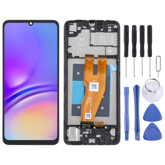 Pour Samsung Galaxy A05 SM-A055F écran LCD d'origine numériseur assemblage complet avec cadre