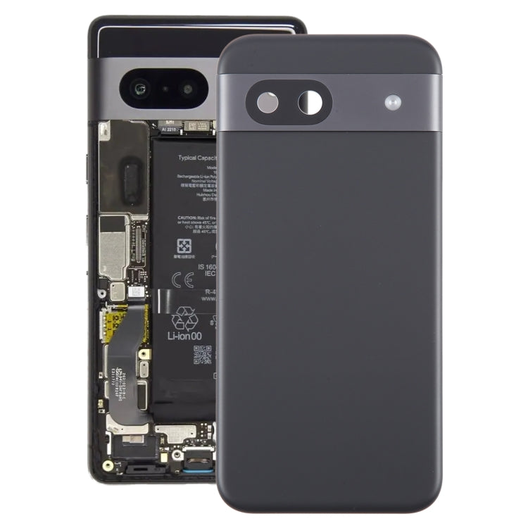 Couvercle arrière de batterie d'origine pour Google Pixel 8a, avec couvercle d'objectif d'appareil photo