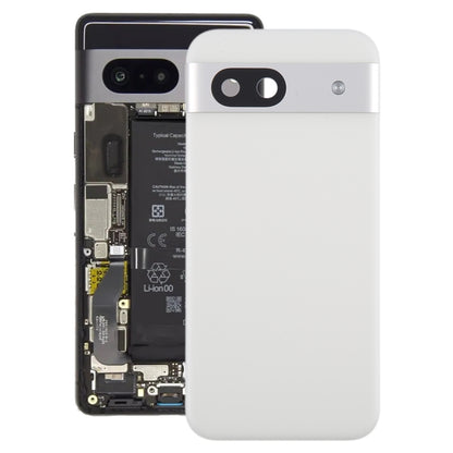 Couvercle arrière de batterie d'origine pour Google Pixel 8a, avec couvercle d'objectif d'appareil photo