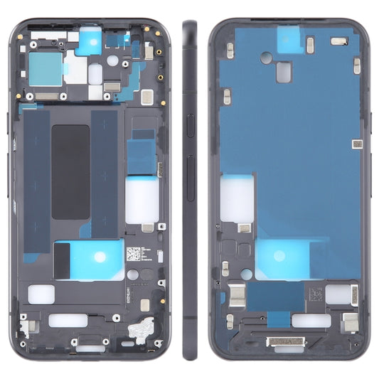 Pour Google Pixel 8a, plaque de cadre central d'origine, avec touches latérales