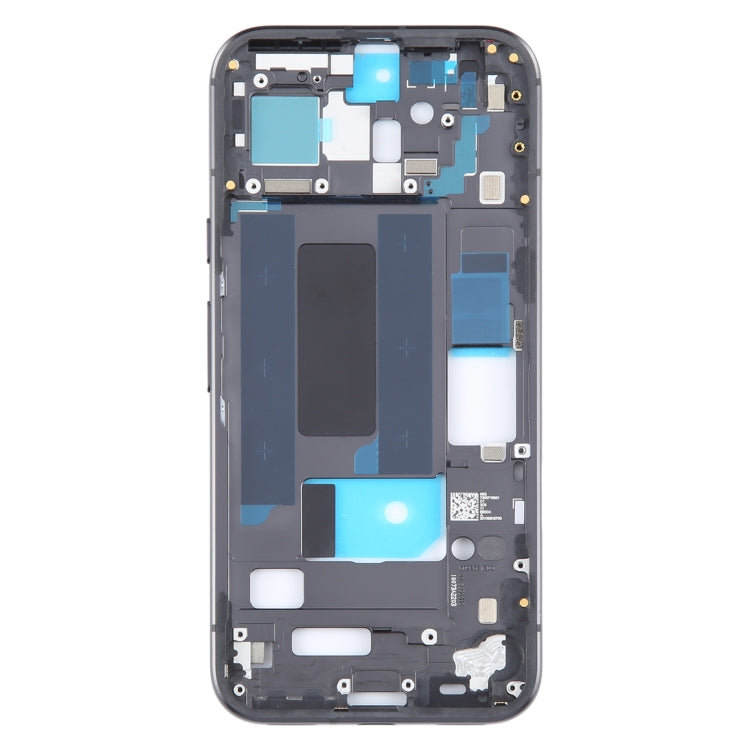 Pour Google Pixel 8a, plaque de cadre central d'origine, avec touches latérales