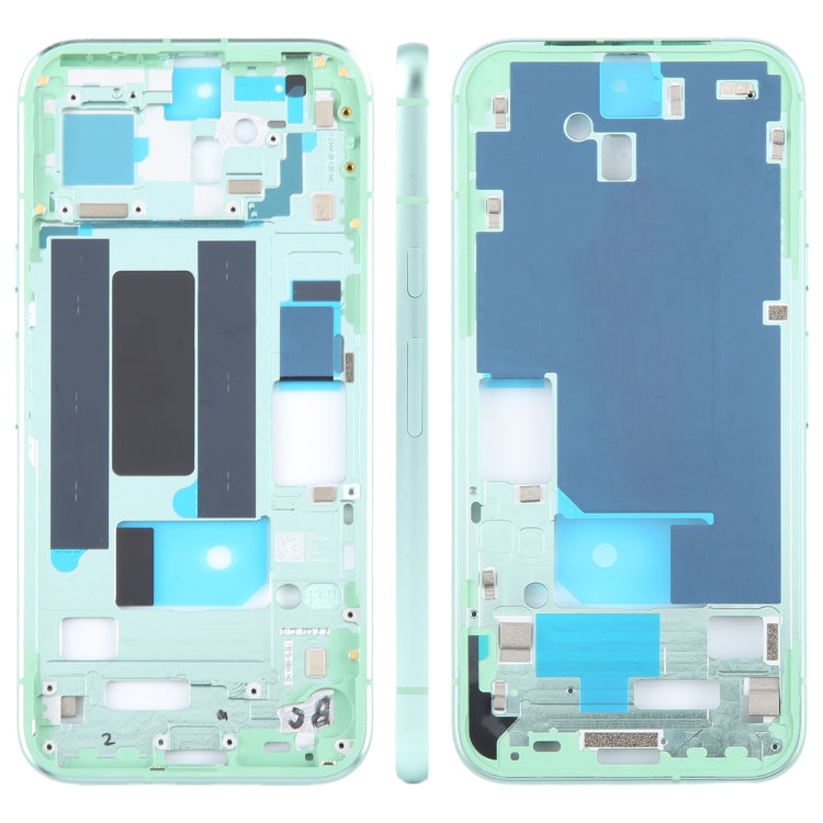 Pour Google Pixel 8a, plaque de cadre central d'origine, avec touches latérales