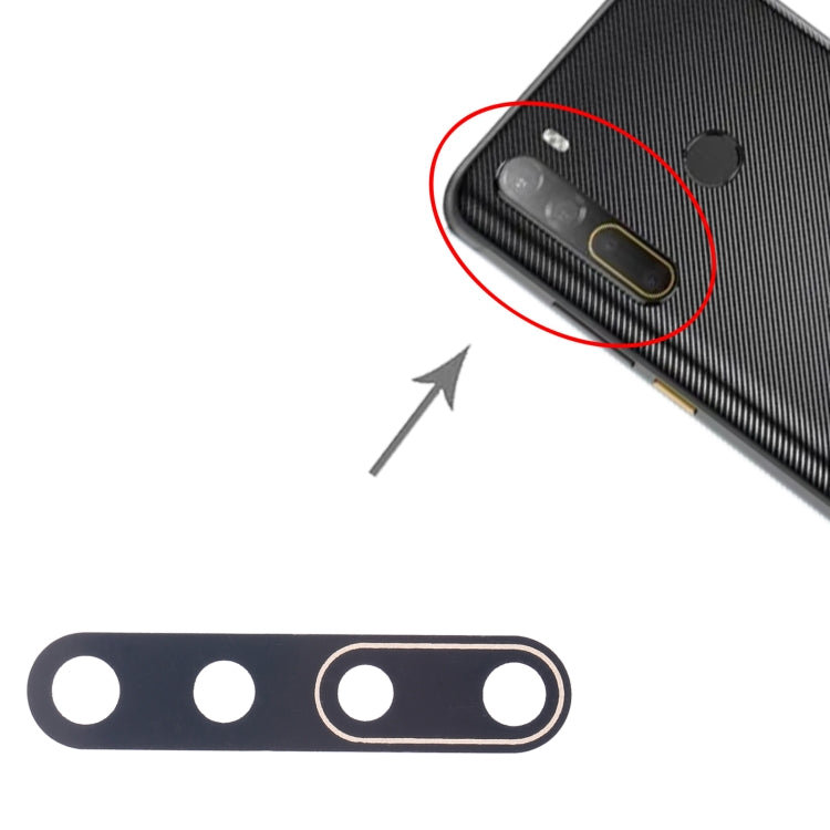 Objectif de caméra arrière d'origine pour HTC Desire 20 Pro, 10 pièces