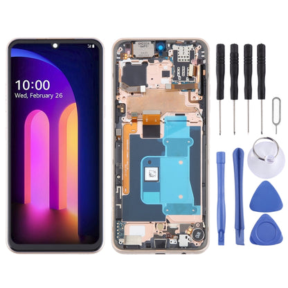 Pour LG V60 ThinQ Version américaine écran LCD d'origine numériseur assemblage complet avec cadre