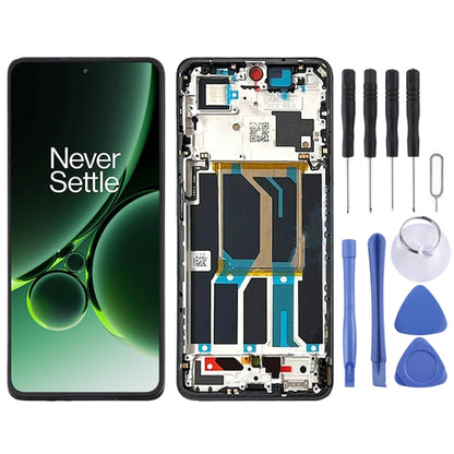 Pour OnePlus Nord 3 CPH2491 CPH2493 AMOLED Original LCD Screen Digitizer Assemblage complet avec cadre