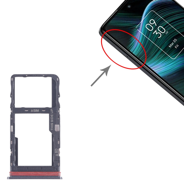 Pour TCL Stylus 5G LCD T779W Plateau de carte SIM + Plateau de carte Micro SD
