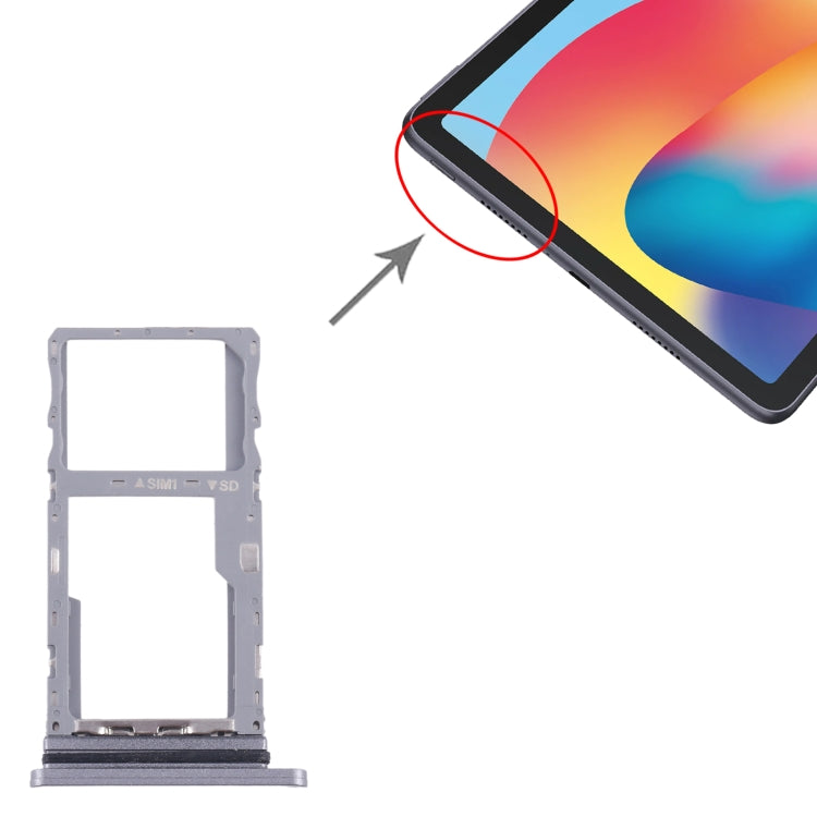 Pour le plateau de carte SIM + Micro SD d'origine TCL 10 TabMax