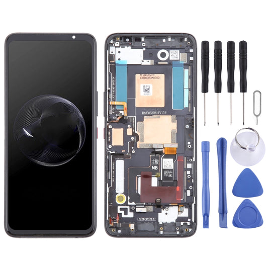 Pour Asus ROG Phone 7/7 Ultimate AMOLED Original LCD Screen Digitizer Assemblage complet avec cadre, For Asus ROG Phone 7 / 7 Ultimate(Original)