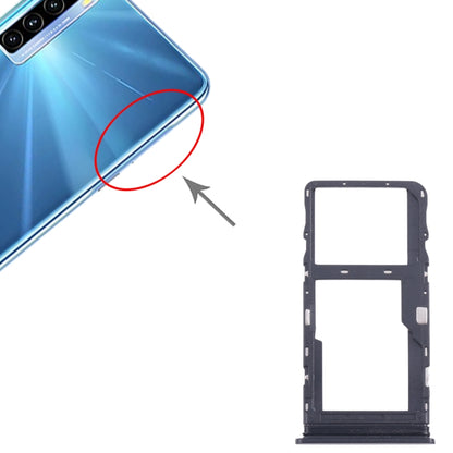 Pour TCL 20L plateau de carte SIM d'origine + plateau de carte Micro SD