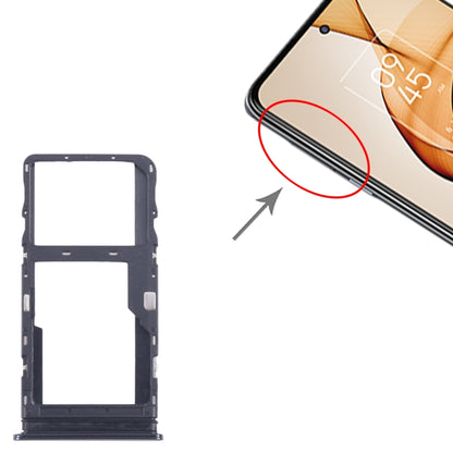 Pour TCL 20s Plateau de carte SIM d'origine + Plateau de carte Micro SD