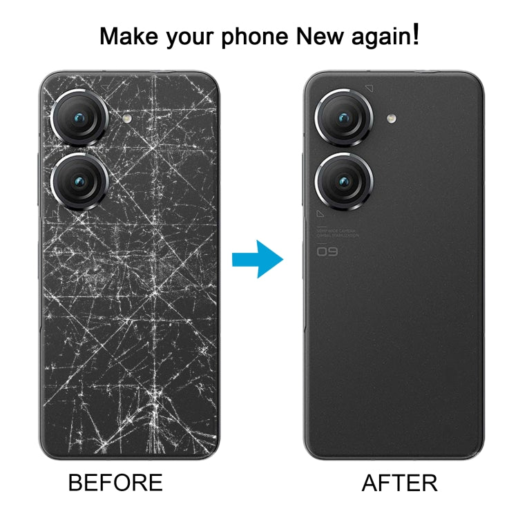Couvercle arrière de batterie d'origine pour Asus Zenfone 9 AI2202, avec couvercle d'objectif d'appareil photo