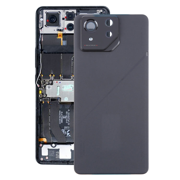 Couvercle arrière de batterie en verre d'origine pour Asus ROG Phone 8 Pro AI2401, avec couvercle d'objectif d'appareil photo
