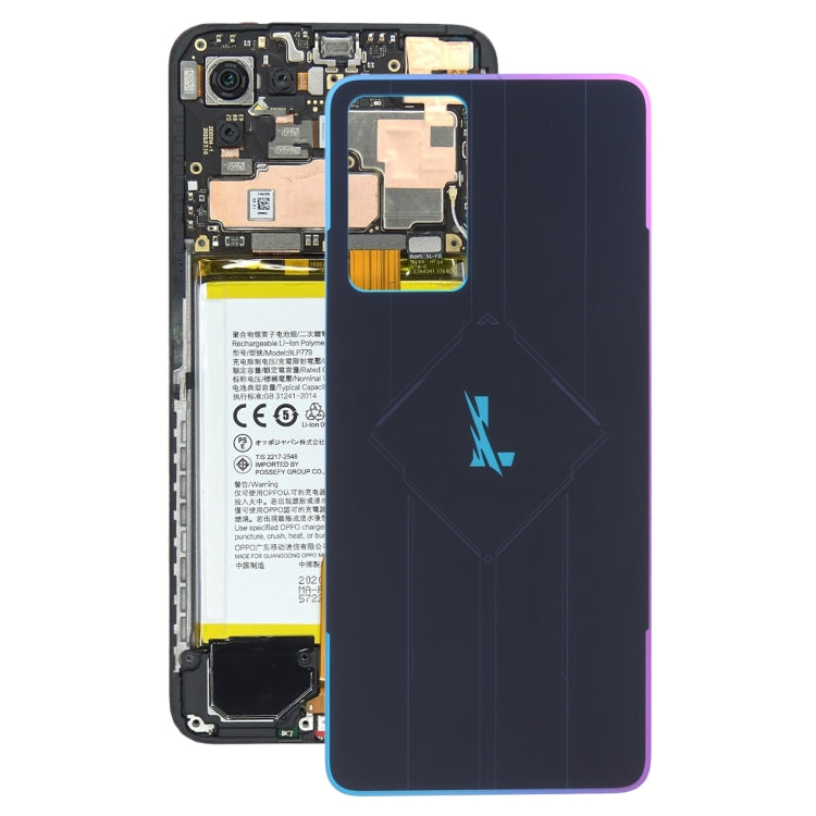 Pour OPPO Reno7 Pro 5G Coque arrière de batterie en verre d'origine