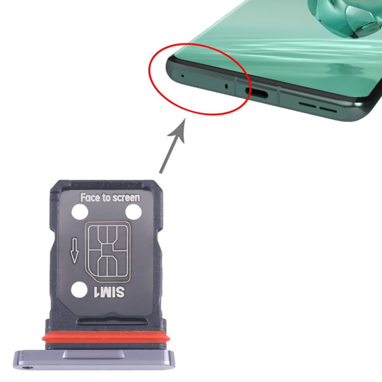 Pour OnePlus 12 PJD110 CPH2573 CPH2581 Plateau de carte SIM + Plateau de carte SIM