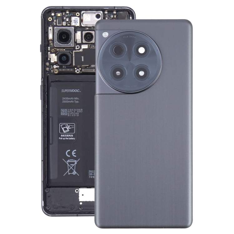 Pour OnePlus Ace 3 PJE110 Cache arrière de batterie en verre d'origine avec objectif d'appareil photo