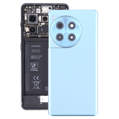 Pour OnePlus Ace 3 PJE110 Cache arrière de batterie en verre d'origine avec objectif d'appareil photo