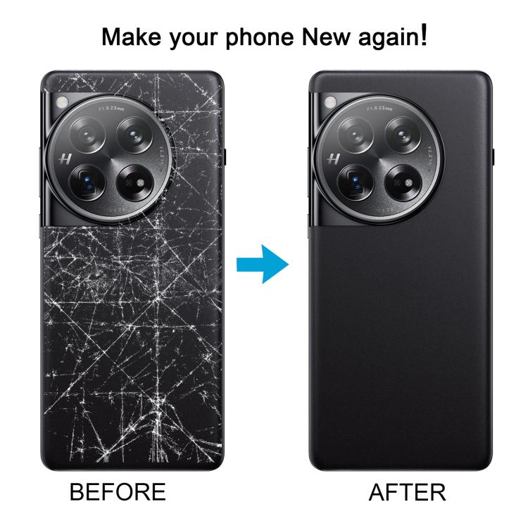 Pour OnePlus 12 PJD110 CPH2573 CPH2581 Couvercle arrière de batterie en verre d'origine avec objectif d'appareil photo