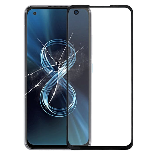 Pour Asus Zenfone 8 8Z ZS590KS I006D Écran avant Lentille extérieure en verre avec adhésif optiquement transparent OCA