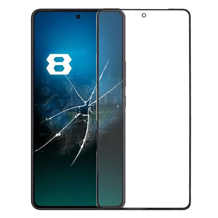 Pour Asus ROG Phone 8 Écran avant Lentille extérieure en verre avec adhésif optiquement transparent OCA
