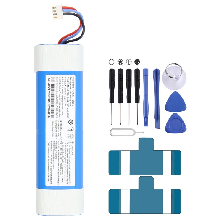 Batterie de remplacement 2450mAh S08-LI-144-2500 pour Deebot DJ35 36 DN55 DK520