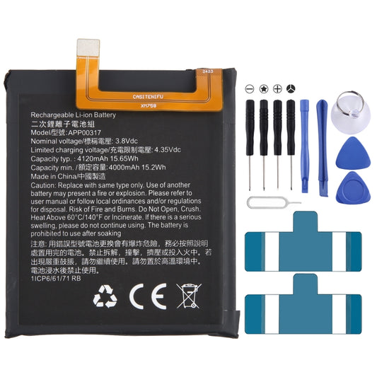 Batterie de remplacement 4000mAh APP00317 pour CAT S62 Pro