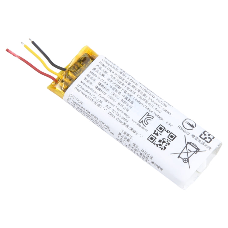Batterie de boîtier de charge pour écouteurs Bluetooth 570 mAh 3,7 V 721641 pour JBL