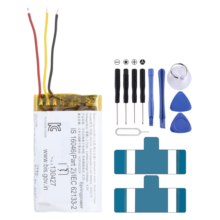 Batterie de boîte de chargement d'écouteur de Bluetooth de 660mAh 3.7V 902233 pour JBL