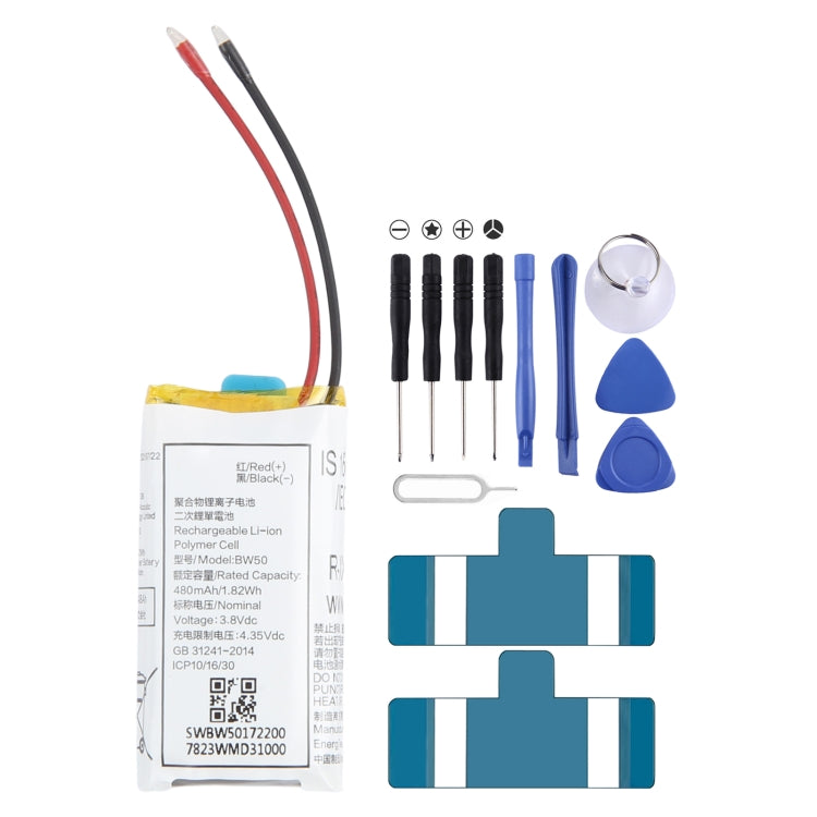 Batterie de remplacement pour écouteurs Bluetooth BW50 480 mAh pour Xiaomi 3 Pro