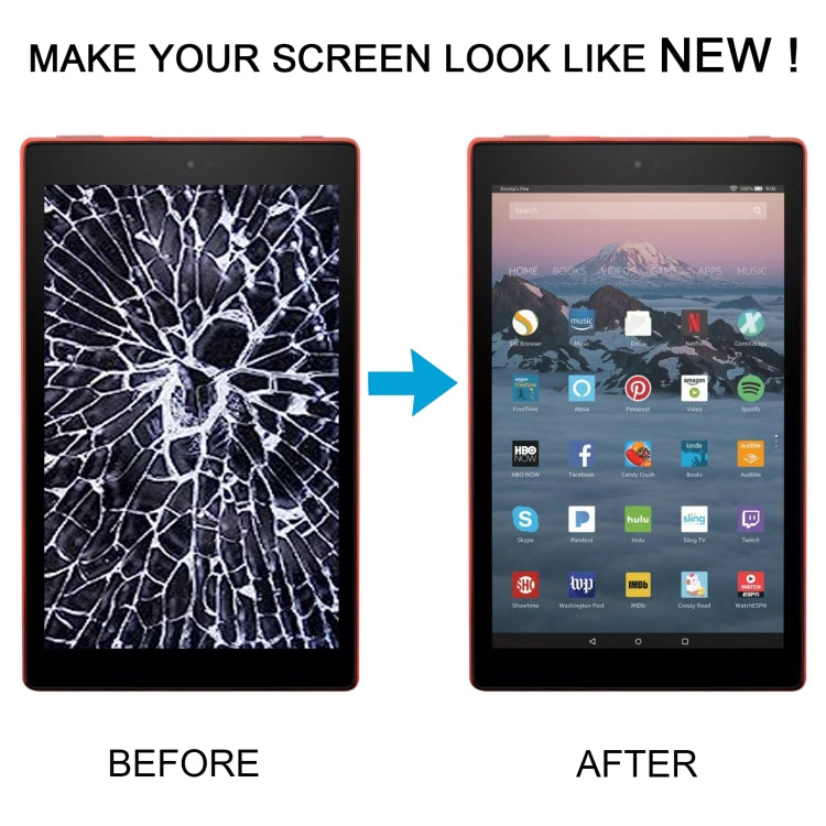 Pour Amazon Kindle Fire HD 10 7e génération SL056ZE 2017 Écran LCD avec numériseur Assemblage complet