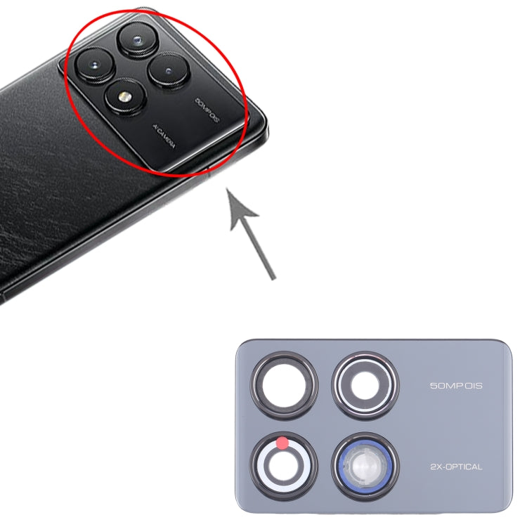 Cadre d'objectif de caméra arrière d'origine pour Xiaomi Redmi K70 Pro