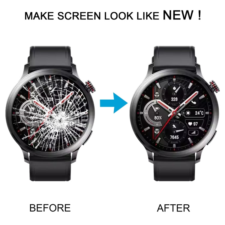 Pour Honor Watch 4 Pro Écran LCD d'origine et numériseur Assemblage complet avec cadre