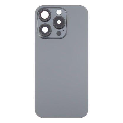 Pour iPhone 16 Pro Coque arrière de batterie d'origine en verre avec couvercle d'objectif d'appareil photo