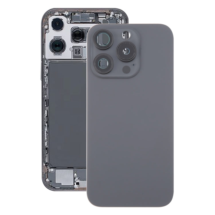 Pour iPhone 16 Pro Coque arrière de batterie en verre d'origine avec couvercle d'objectif d'appareil photo + aimant MagSafe
