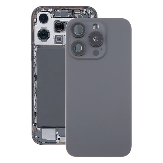 Pour iPhone 16 Pro Coque arrière de batterie en verre d'origine avec couvercle d'objectif d'appareil photo + aimant MagSafe