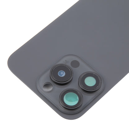 Pour iPhone 16 Pro Coque arrière de batterie en verre d'origine avec couvercle d'objectif d'appareil photo + aimant MagSafe