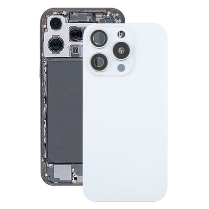 Pour iPhone 16 Pro Coque arrière de batterie en verre d'origine avec couvercle d'objectif d'appareil photo + aimant MagSafe