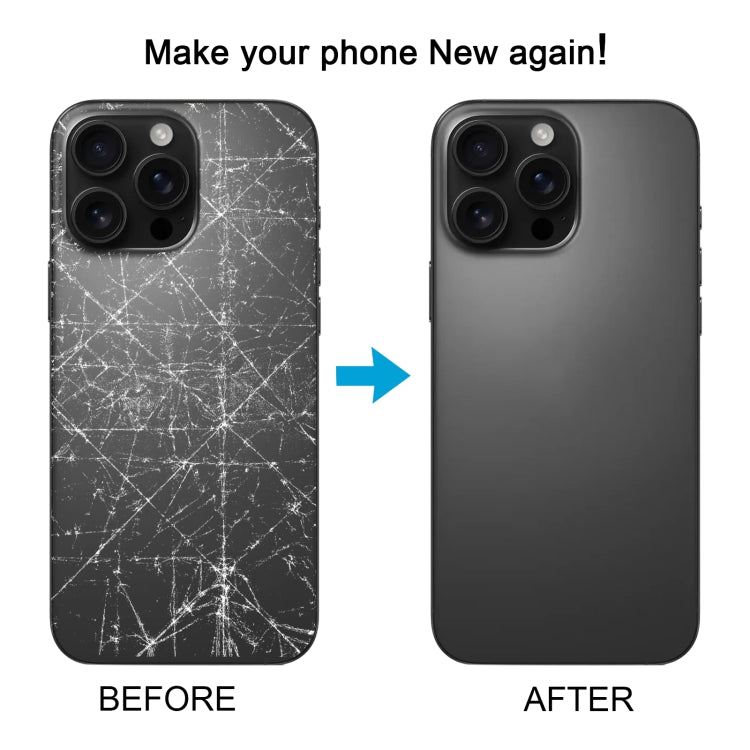 Pour iPhone 16 Pro Coque arrière de batterie en verre d'origine avec couvercle d'objectif d'appareil photo + aimant MagSafe