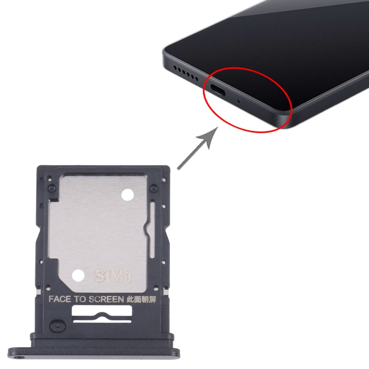 Pour Xiaomi Redmi 13 4G Tiroir de carte SIM d'origine + Tiroir de carte SIM / Micro SD