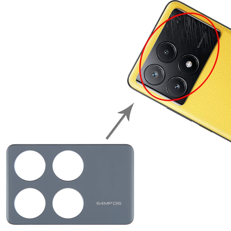 Cadre de caméra arrière d'origine pour Xiaomi Poco X6 Pro 5G