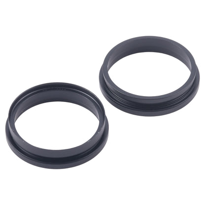 Pour iPhone 16 2 pièces/ensemble lentille en verre de caméra arrière anneau de protection extérieur en métal